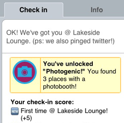 sample foursquare badge
