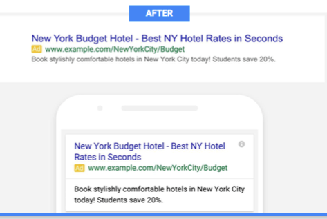 AdWords expanded ads - after