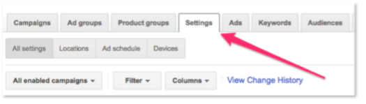 adwords campaign settings