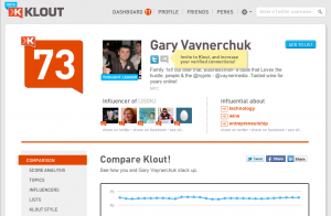 Gary Vaynerchuck on Klout