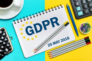 GDPR, the entry in the notebook .General Data Protection Regulation concept may 25, 2018